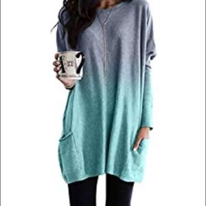 Women’s casual tie dye print tunic